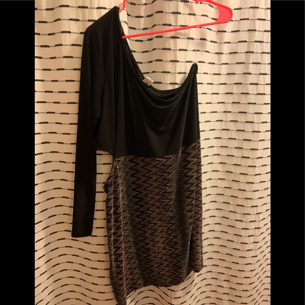 One shoulder mini dress